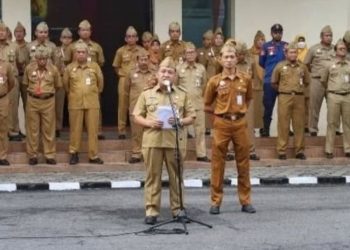 Perdana Pimpin Apel, Wakil Bupati Sugeng Prasetyo Sorot Agenda Besar Grobogan