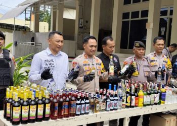 Jelang Ramadan, Ribuan Miras dan Narkoba di Pati Disita Polisi