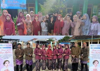Latih Daya Kreatif Siswa, SDN 1 Karangharjo Rembang Gelar Fashion Show Hari Kartini
