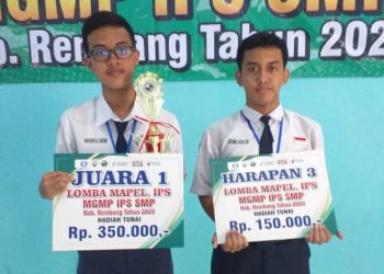 SMP N 2 Rembang Juara Lomba Mapel IPS Tingkat Kabupaten Tahun 2025