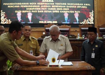 DPRD dan Pemkab Pati Tandatangani RPJMD 2025-2029, Infrastruktur Jalan Jadi Sorotan