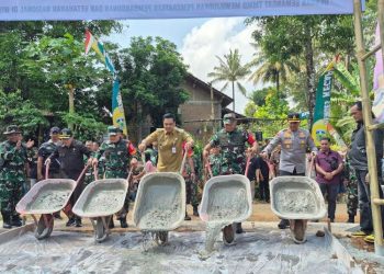 Bupati Jepara Resmi Buka TMMD di Kecapi, 1.490 Meter Jalan Bakal Dibeton