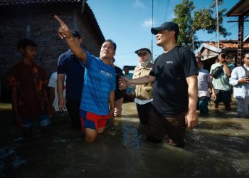 Tinjau Rob di Demak, Gubernur Jateng Fokus Penanganan Jangka Pendek