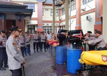 Siaga Bencana, Polres Kudus Lakukan Pengecekan Alat SAR