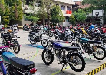 Puluhan Pelajar Grobogan Pamerkan Motor Hasil Modifikasi