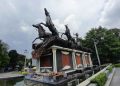 Patung Arjuna Wiwaha di Cepu Blora Ambruk, Diduga Karena Struktur Tua 19 Patung Arjuna Wiwaha di Cepu Blora Ambruk, Diduga Karena Struktur Tua