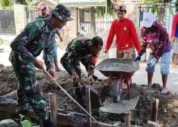 Cegah Jalan Rusak, Warga Sumurgede Grobogan Bangun Talud