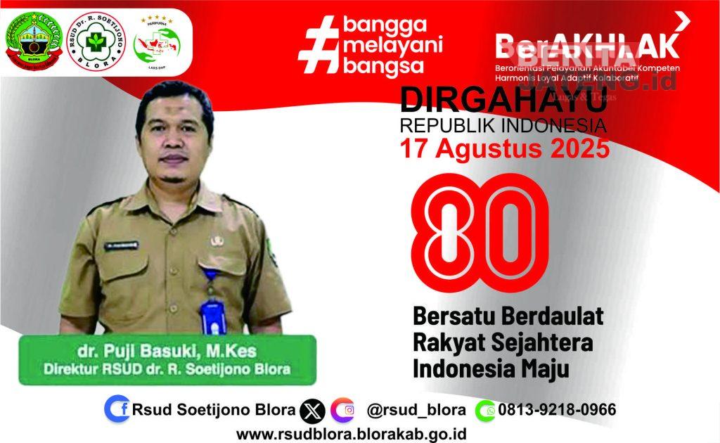 Direktur RSUD dr. R. Soetijono Blora, dr. Puji Basuki, M.Kes