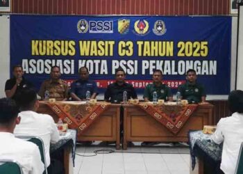 Pemkot Pekalongan Dorong Lahirnya Wasit Muda Berlisensi Lewat Kursus Wasit C3