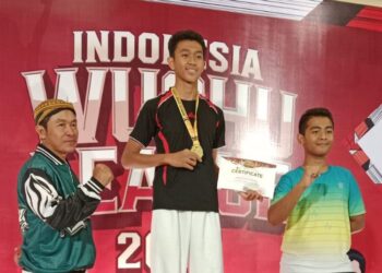 Siswa SMPN 2 Rembang Raih Emas di Liga Wushu Nasional