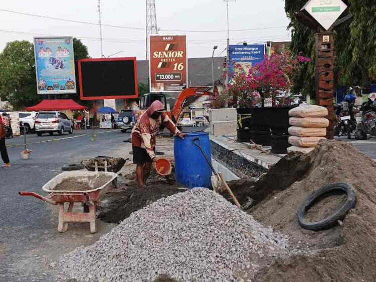 Proyek Drainase Alun-Alun Blora Capai 75 Persen, Target Selesai Desember