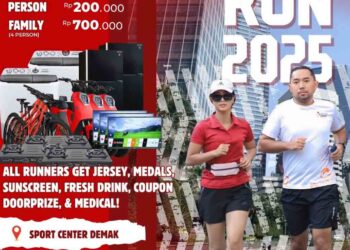 Pendaftaran Demak Fun Run Dibuka, Peserta Dapat Jersey Hingga Kupon Doorprize 10 Pendaftaran Demak Fun Run Dibuka, Peserta Dapat Jersey Hingga Kupon Doorprize