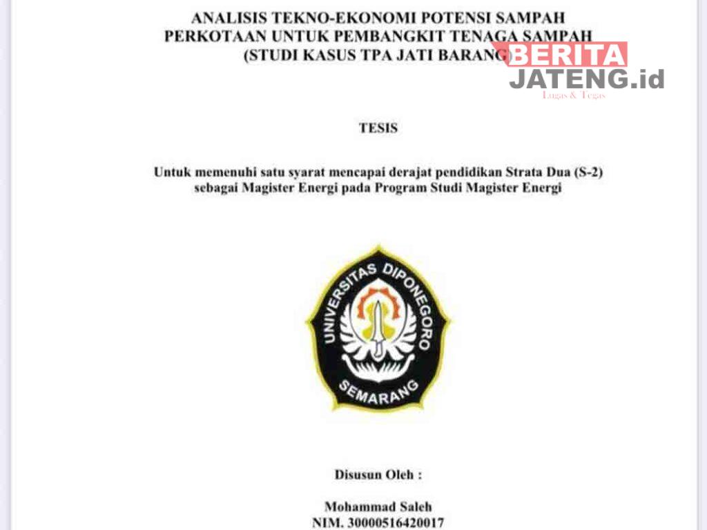 Mohammad Saleh Sambut Baik Perpres Daur Ulang Sampah Jadi Tenaga Listrik 2 Jateng 5