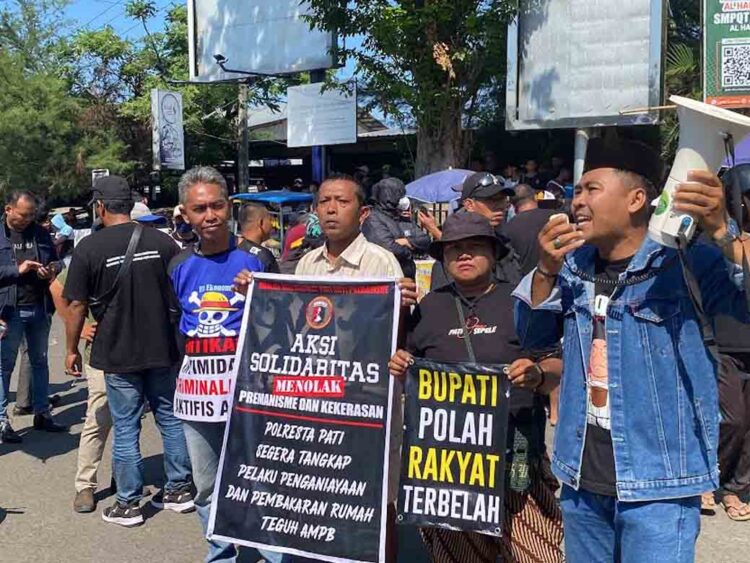 Warga Tayu Gelar Aksi Solidaritas Tolak Premanisme di Pati, Ini Tuntutannya