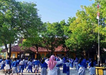 SDN 2 Sendangagung Kecamatan Kaliori Kabupaten Rembang Rutin Senam Sehat Anak Indonesia Tiap Rabu