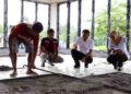 Bupati Kudus Minta Lantai Granit di Proyek Arpusda Dibongkar