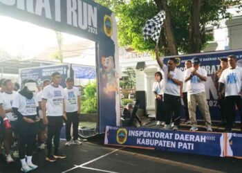 Momen Hakordia, Wabup Pati Ajak Warga Lawan Korupsi di Event Inspektorat Run