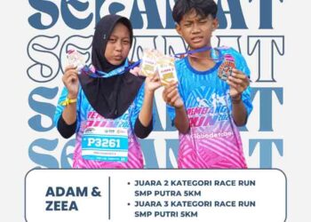 2 Siswa SMP Islam An-Nawawiyyah Rembang Raih Prestasi di Ajang City Run