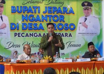 Ngantor di Desa Troso, Bupati Jepara Dorong Normalisasi Sungai