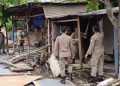 Lapak PKL Diatas Drainase Pasar Kobong Semarang Dirobohkan