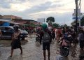 Jalan Semarang-Purwodadi Terendam Banjir Akibat Tanggul Jebol