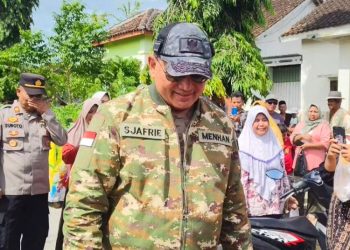 Kunjungi Rembang, Menhan Sjafrie Tinjau Pembangunan Yonif TP 888 Satria Sejati