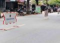 Traffic Cone dan Barikade Dipasang di Sepanjang Jalan Nasional Blora Jelang Lebaran