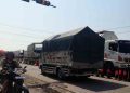 Arus Lalin di Cepiring Kendal Macet Imbas Perbaikan Jembatan Kalibodri