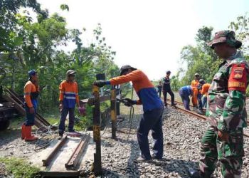 Perlintasan KA Tanpa Palang dan Penjaga di Gubug Grobogan Ditutup