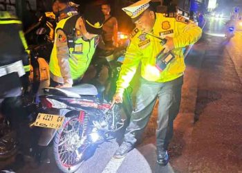 Pakai Knalpot Brong, 47 Pengendara di Salatiga Kena Tilang dalam Semalam