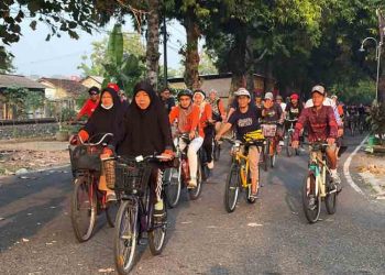 Lewat Gowes Santai, Ratusan Warga Sragen Wetan Meriahkan HUT Sragen ke-280