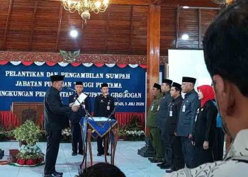 Pemkab Grobogan Lantik 5 Pejabat Baru, Siapa Saja?