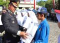 500 Pelajar di Pati dapat Bantuan Sepasang Sepatu Baru di Hari Bhayangkara