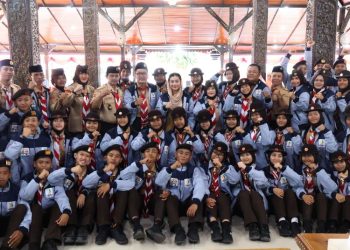 48 Pramuka Penggalang Brebes Berangkat Menuju Jambore Nasional, Bupati Beri Pesan