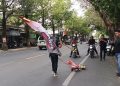 Gelar Aksi Jalan Mundur, Aktivis Blora Sorot Oknum ASN Terlibat Proyek Sekolah Rakyat