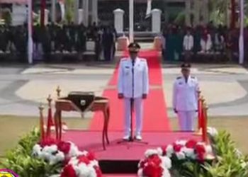Plt Bupati Chandra Salah Ucap Sila Kedua Pancasila di Upacara HUT RI ke-81