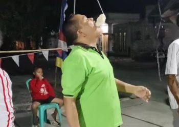 Ikut Lomba Makan Kerupuk di Kudur Pati, Kastomo: Semangat Kemerdekaan Harus Kita Jaga