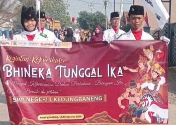 Perkuat Bhinneka Tunggal Ika, SMPN 1 Kedungbanteng Tegal Gelar Ko-Kurikuler Budaya