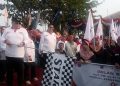 Warga Kota Tegal Bawa Pulang Sepeda Motor Hadiah dari Jalan Sehat HUT PMI ke-81