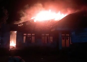 Gedung Lama Puskesmas Sluke Rembang Terbakar, Arsip Kesehatan dan BHP Hangus