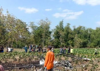 Petani di Blora Rugi Rp20 Juta Usai Lahannya Jadi Lokasi Pendaratan Darurat Pesawat TNI AU