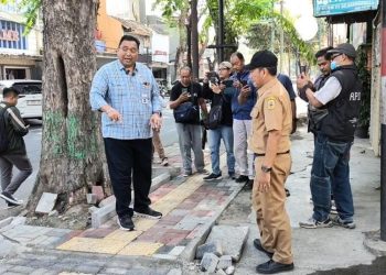 Kualitas Disorot, Proyek Trotoar Jalan Sudirman Pati Senilai Rp14 M Tuai Kekecewaan