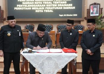 Cegah Banjir, Raperda Sistem Drainase Kota Tegal Disetujui Jadi Perda